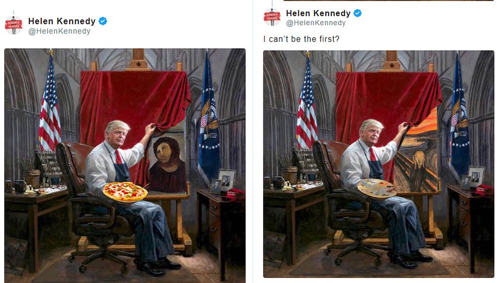 Internet-meme om Trumpmålningen.