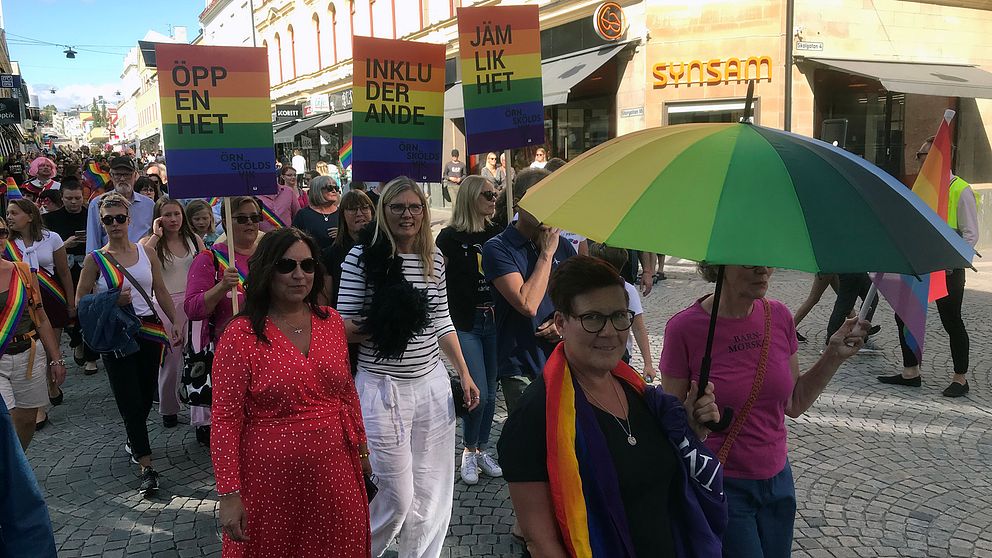 Pridetåg i Örnsköldsvik