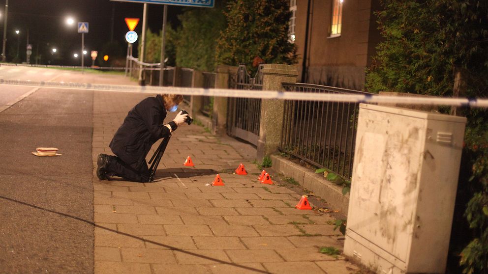 Poisen undersöker skottlossning i Norrköping