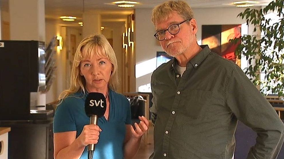 SVTs Marie Selander och Rolf Lunneborg.