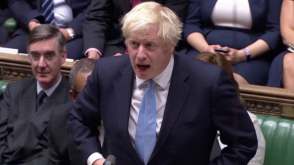 Boris Johnson i parlamentet
