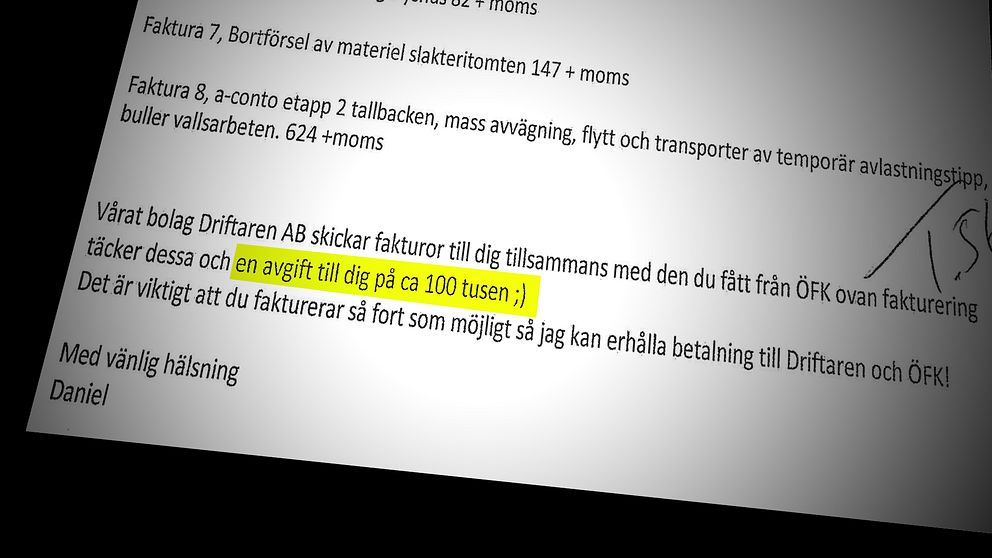 Mail från Daniel Kindberg till Sollefteåföretagaren.