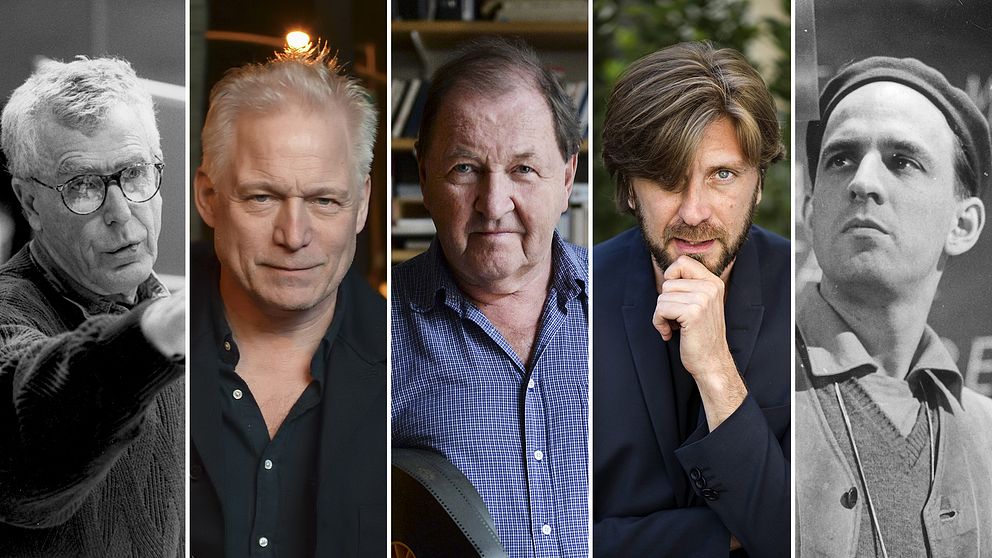 Bo Widerberg, Hannes Holm, Roy Andersson, Ruben Östlund och Ingmar Bergman.