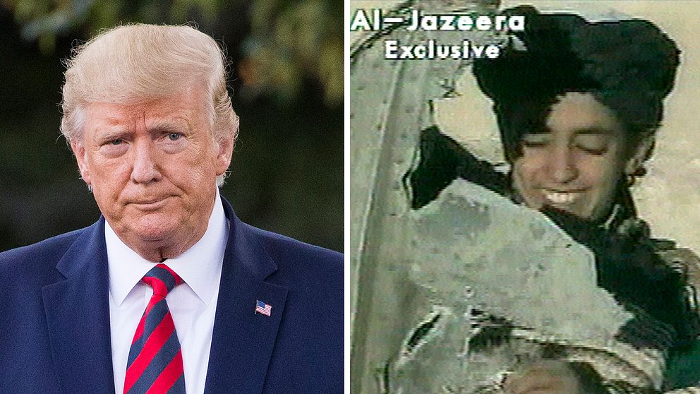 Donald Trump och Hamza bin Ladin.