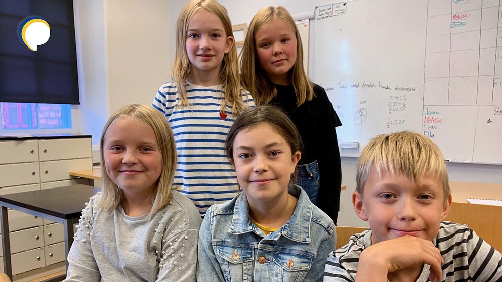 Femteklasssarna på Entréskolan i Eskilstuna.