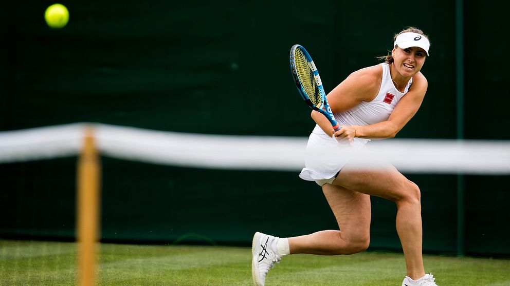 Rebecca Peterson i Wimbledon 2019. Arkivbild.