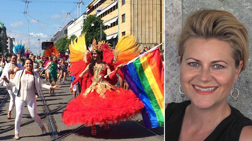 Prideparaden i Göteborg och verksamhetsansvarig för West Pride Emma Gunterberg Sachs