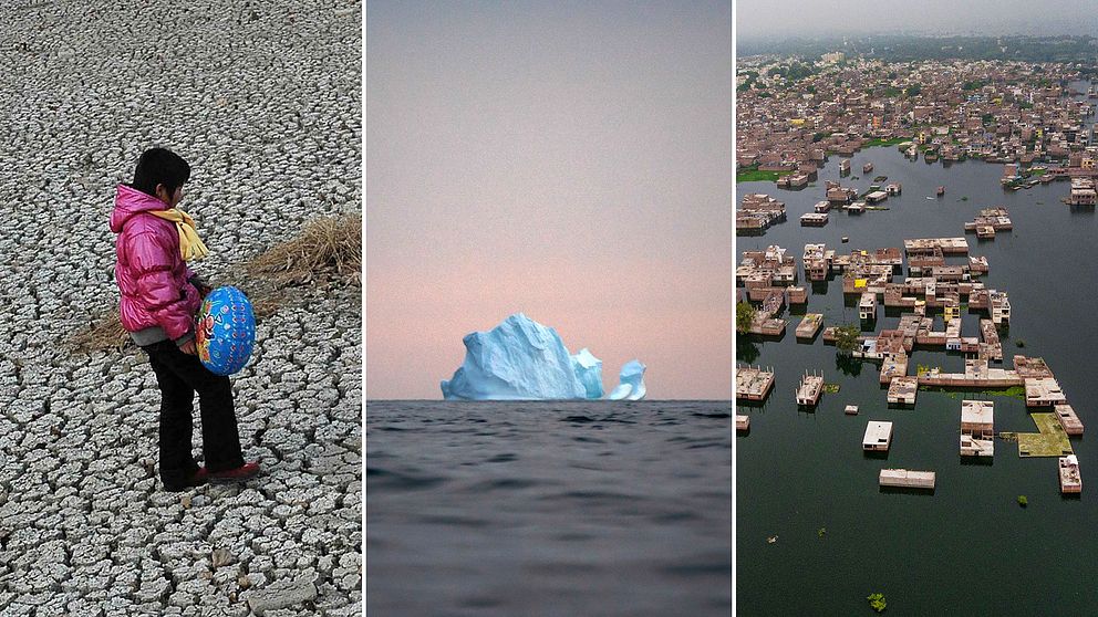 Extrem torka, smältande isberg och enorma översväningar är alla tecken på klimatförändringar