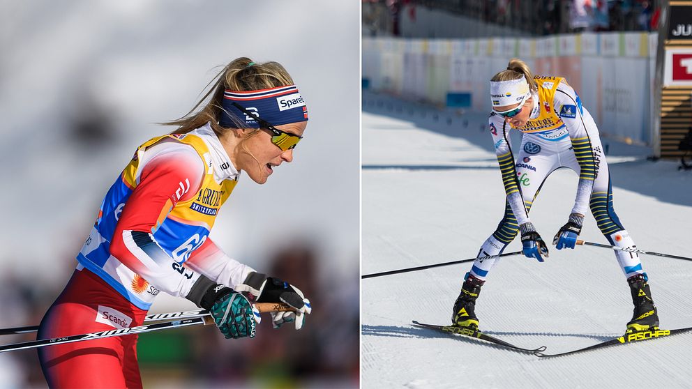 Therese Johaug och Frida Karlsson.