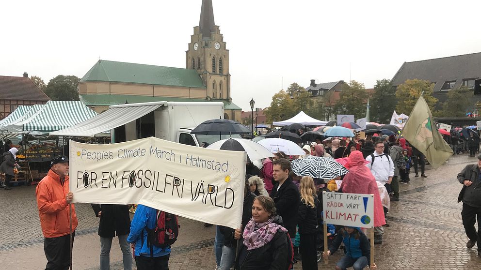 Klimatmarsch i Halmstad.