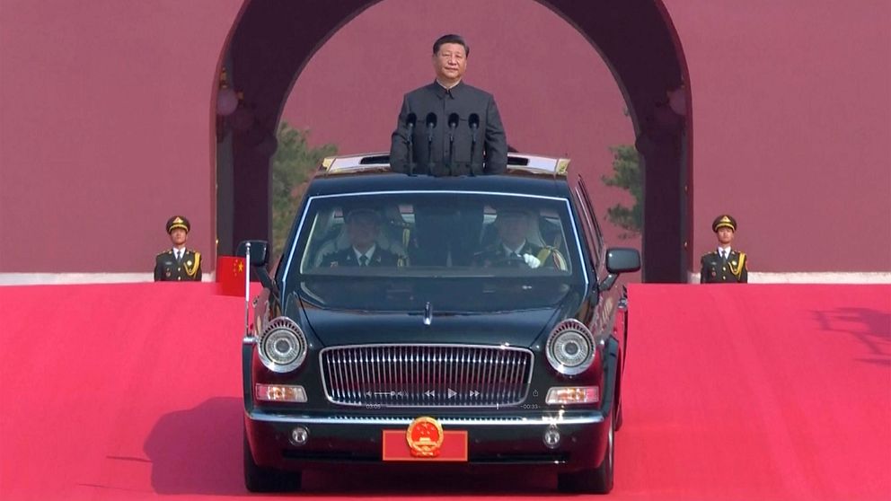 Kinas preident Xi Jinping i Peking den 1 oktober 2019.