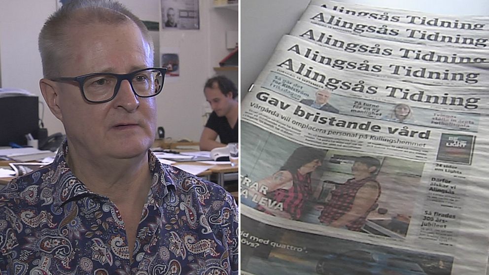 Urban Kärvling, chefredaktör på Alingsås Tidning.