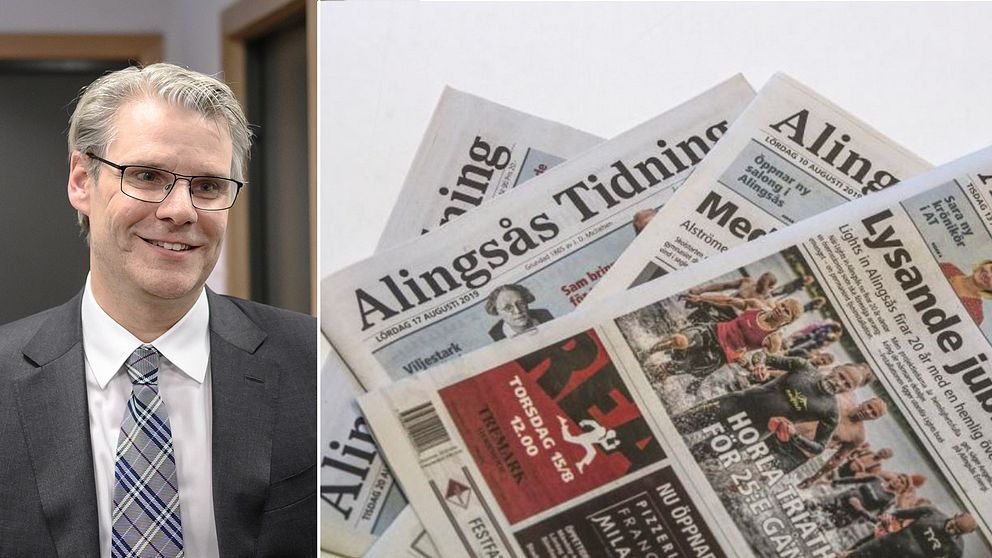 Stampen Media tar över Alingsås tidning. Johan Hansson, koncernchef Stampen Media