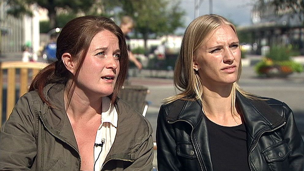 Socialsekreterarna Sanna Lindgren och Katrin Lilius testade att leva på socialbidrag i en månad. Foto: SVT