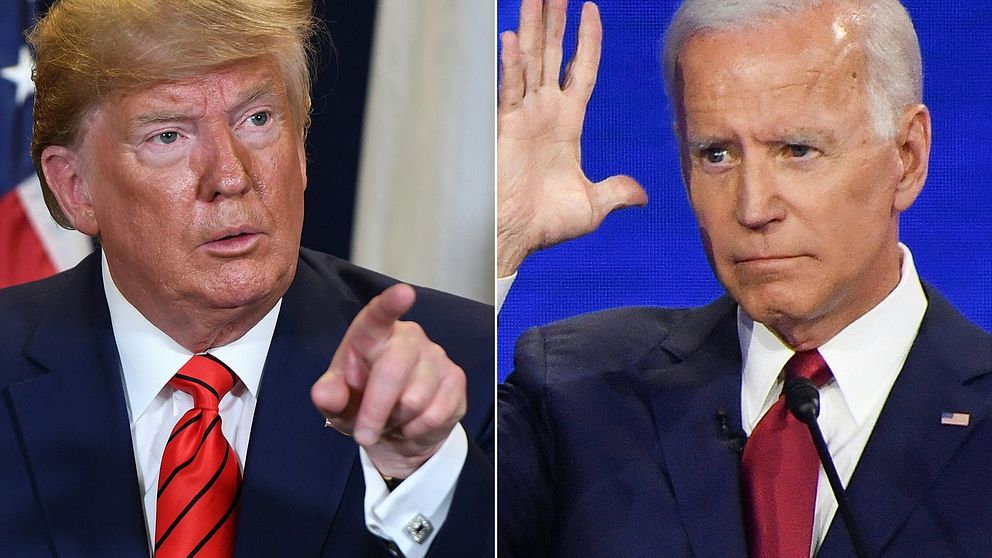 Donald Trump och Joe Biden.