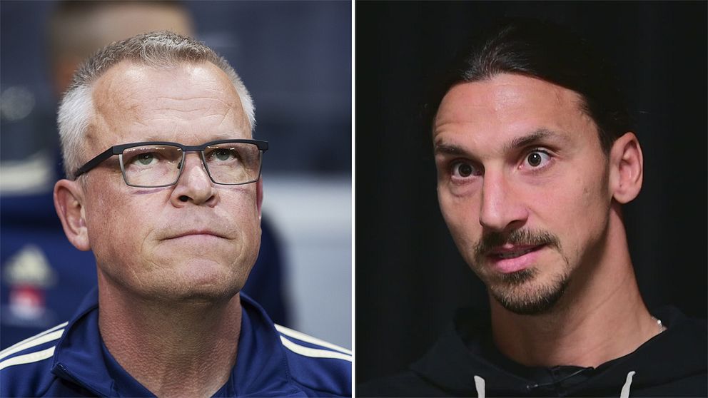Janne Andersson och Zlatan Ibrahimovic.