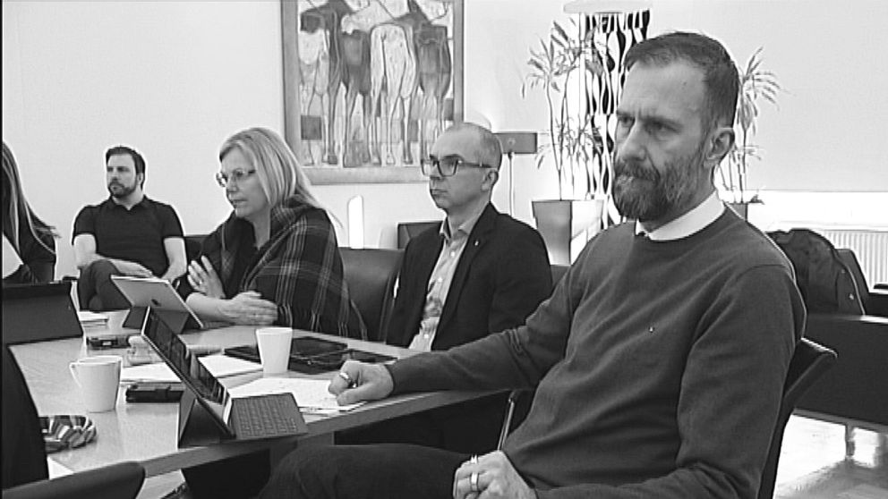 Lenita Ericsson (S), Niklas Nordström (S) och förre kommundirektören Mikael Lekfalk.