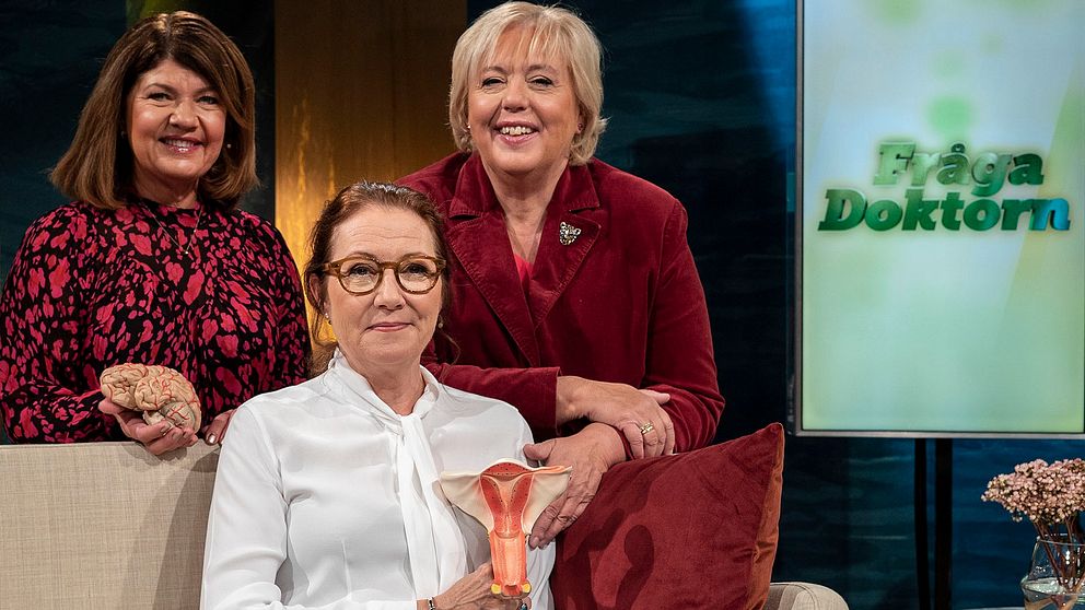 Karin Granberg, Suzanne Axell och professor i Gynekologi Marie Bixo.