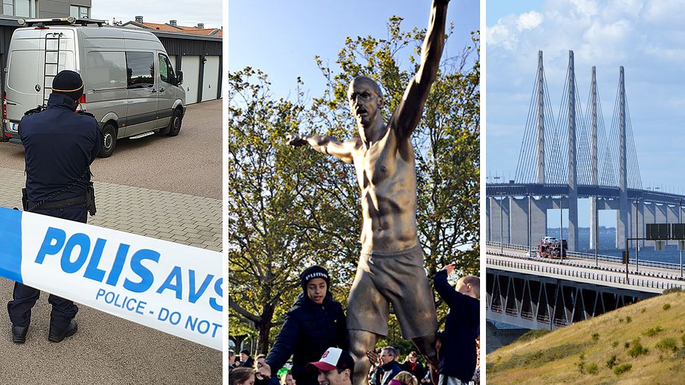 Misstänkt dubbelmord i Arlöv, Zlatans staty invigdes och Danmark inför gränskontroller mot Sverige är några av veckans nyheter från Skåne.
