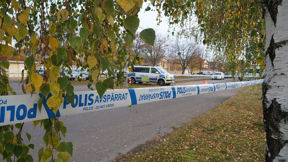 Polisbil på Bäckby