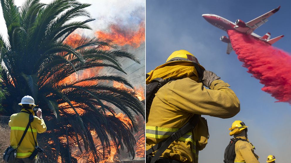 Bränderna i Kalifornien fortsätter sprida sig i snabb takt. Amerikanska meteorologer varnar nu för att regionen är ”extremt röd-flaggad”.