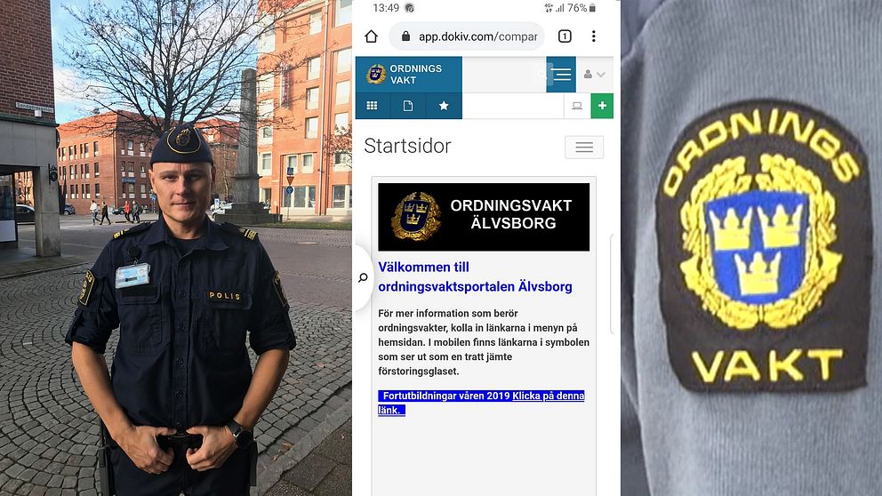 Joakim Danz, polisassistent och ordningsvaktsamordnare