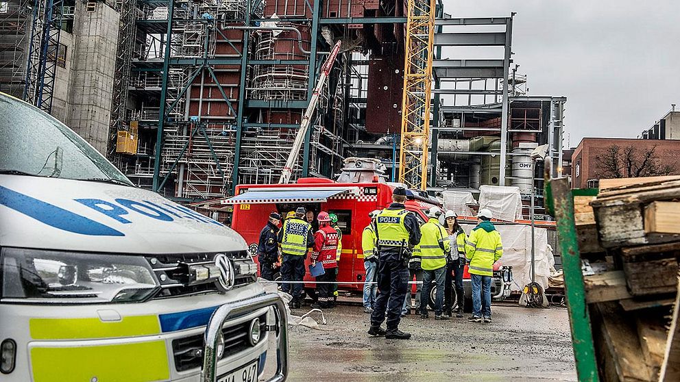 Arbetsplatsolycka vid Hjorthagen i Stockholm