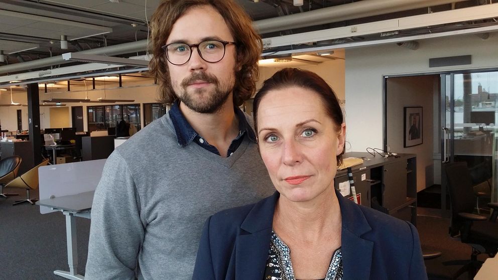 Researcher Staffan Florén Sandberg och reporter Karin Mattisson.