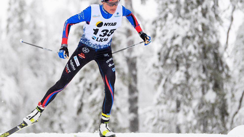 Frida Karlsson, Sollefteå Skidor IF, under skidloppet över 10 km fristil vid Gällivarepremiären den 22 november 2019 i Gällivare