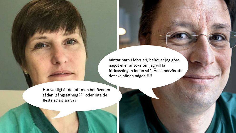 Anestesiläkaren Malin Asp och överläkare Anders Linde svarar på frågor.