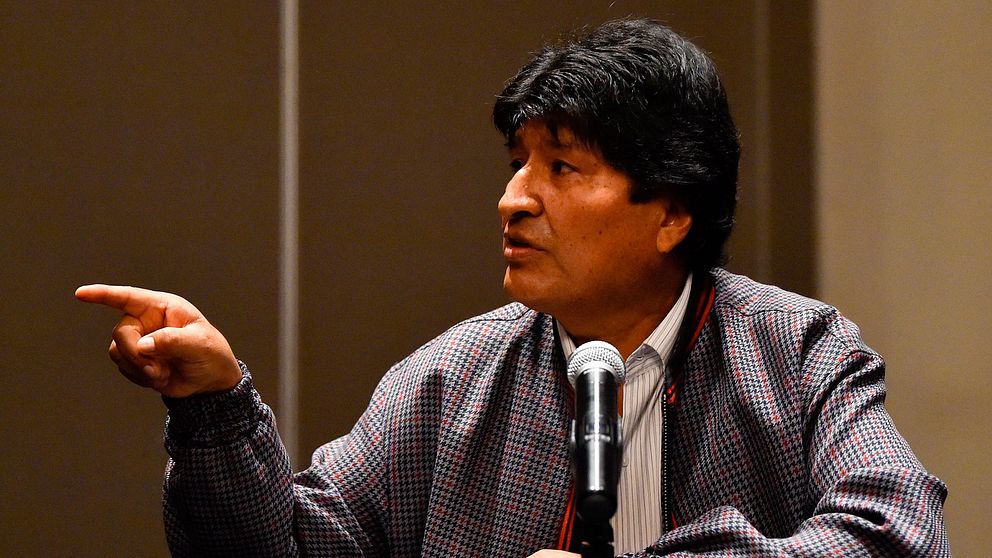 Arkivbild. Bolivias före detta preident Evo Morales.