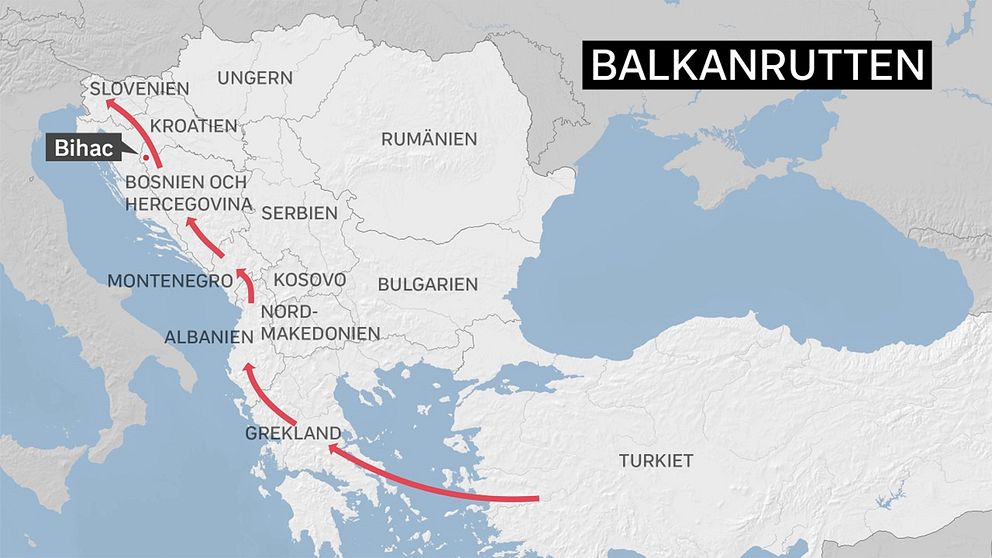 Flyktingar och migranter tar sig ofta via Balkanrutten från Turkiet till Bosnien. Nära gränsen till Kroatien, vid staden Bihac, har många samlats som försöker ta sig in i EU.