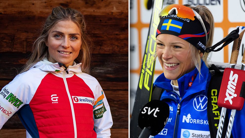 Therese Johaug och Frida Karlsson.