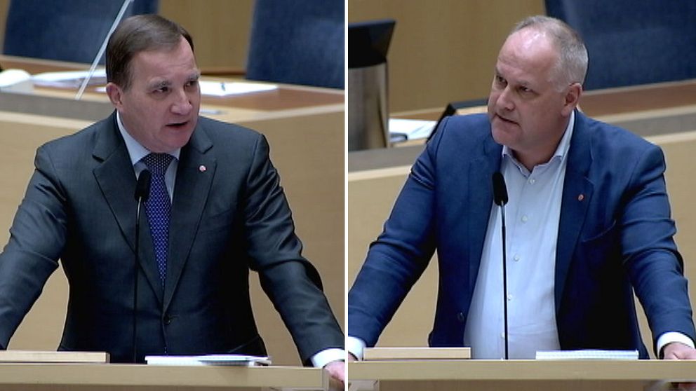 Stefan Löfvens (S) replik till Jonas Sjöstedt (V): ”Hade jag inte skrivit under januariöverenskommelsen hade Jonas Sjöstedt fått som han vill – att Ulf Kristersson är statsminister.