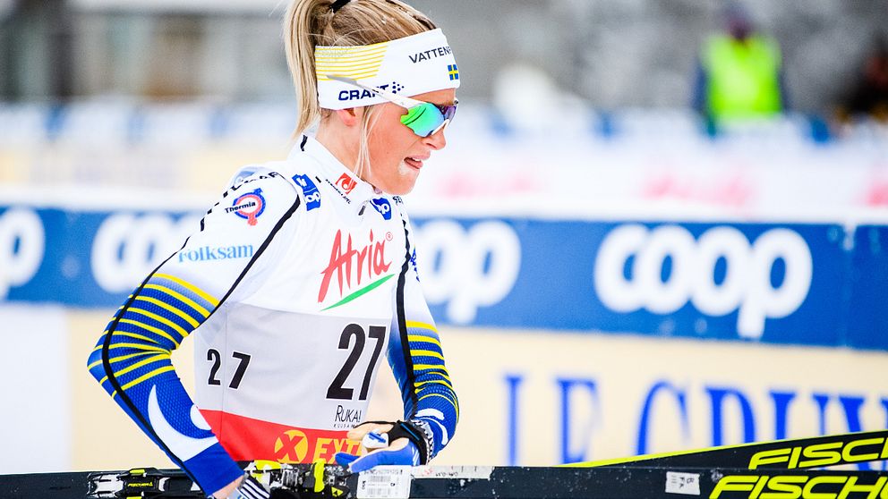 Frida Karlsson hade en tung dag i Finland.