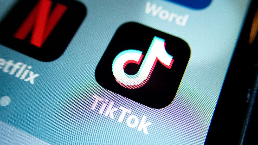 Appen Tiktok i mobilen.