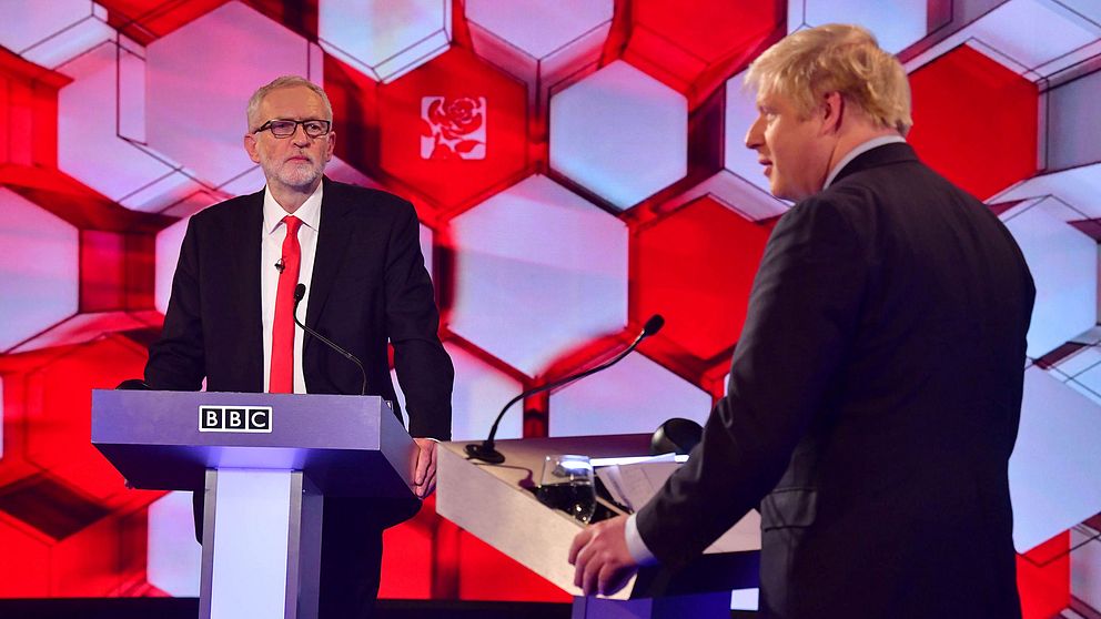 Corbyn och Johnson möttes i BBC:s partiledardebatt inför det brittiska valet.