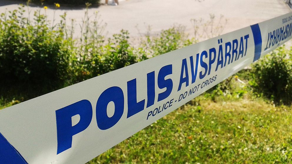 Polis avspärrning