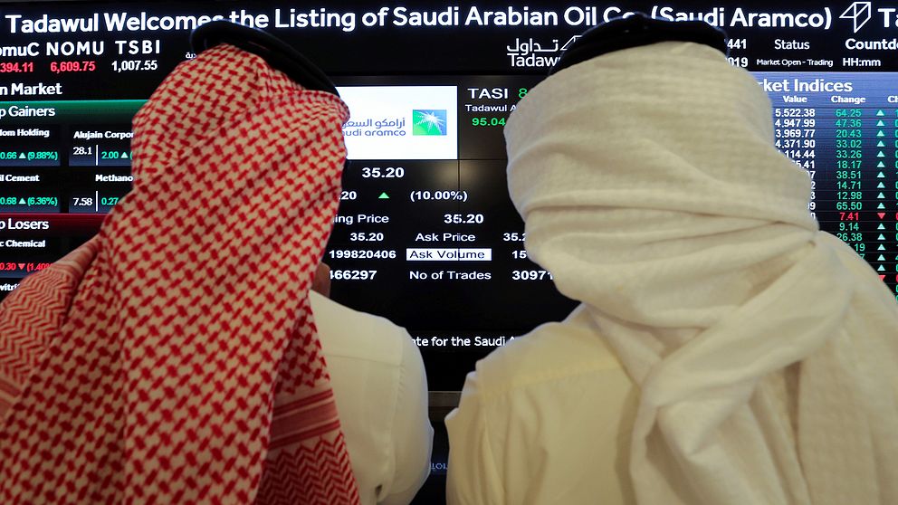 Under onsdagen börsnoterades Saudi Aramco.