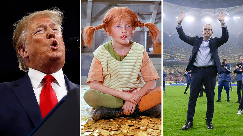 Donald Trump, Pippi Långstrump och Janne Andersson.