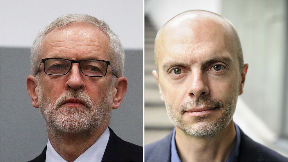 Jeremy Corbyn och Nicholas Aylott.