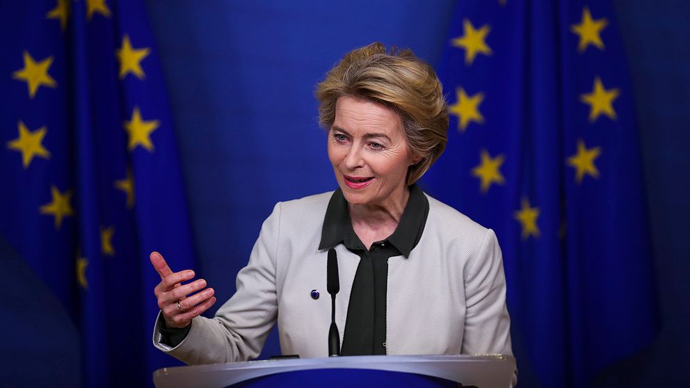 EU-kommissionens nya ordförande Ursula von der Leyen lägger fram sin ”gröna giv” för klimatneutralitet i EU år 2050.