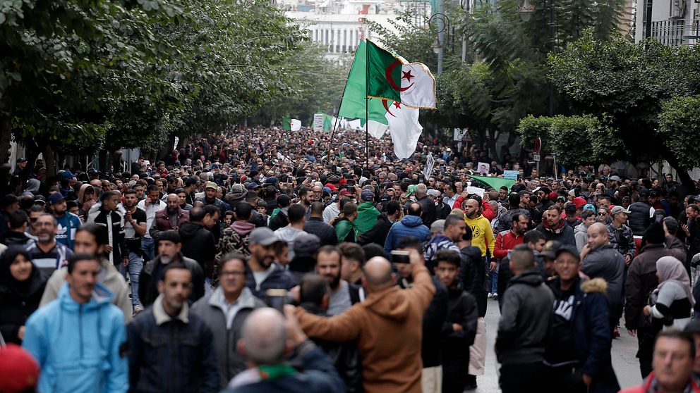 Demonstranter i Alger