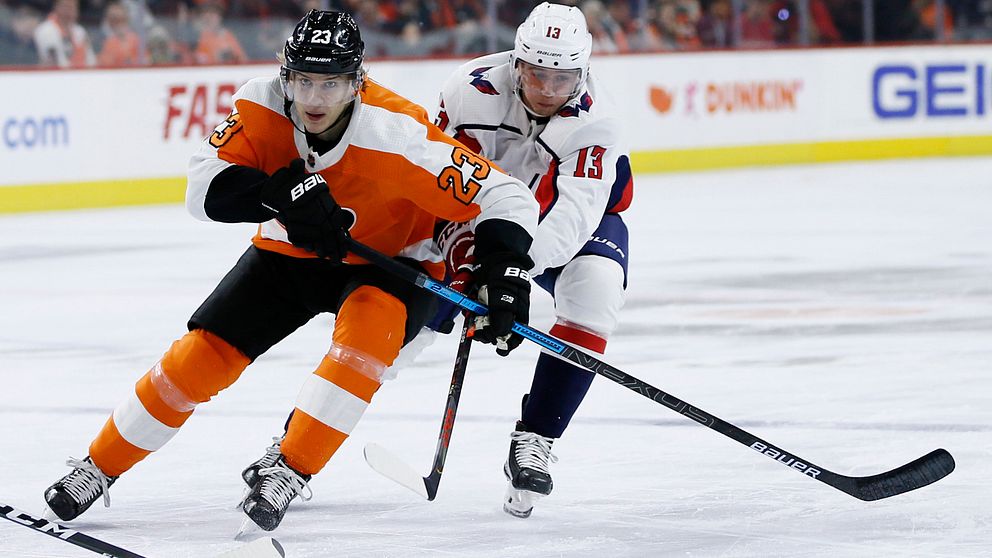 Philadelphia Flyers spelade för Oskar Lindblom som drabbats av cancersjukdom.