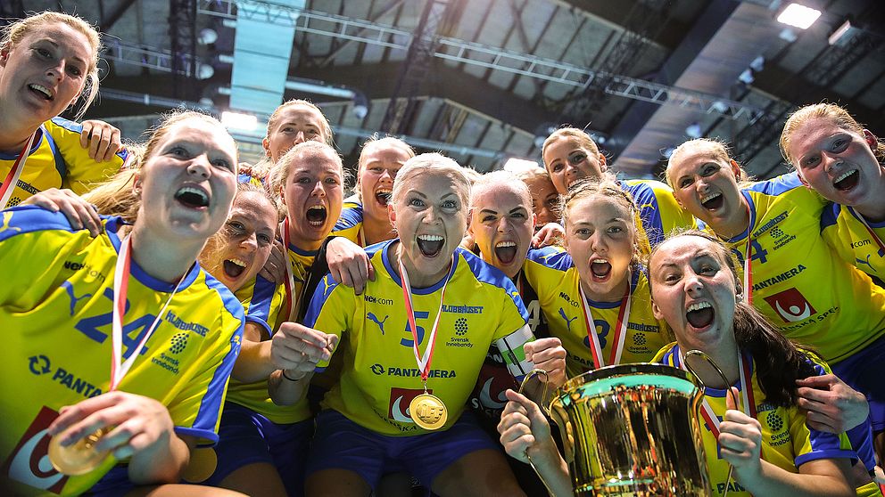 Svenskt jubel efter sjunde raka VM-guldet.