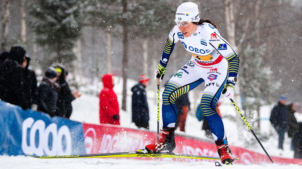 Charlotte Kalla tävlar i Tour de Ski.