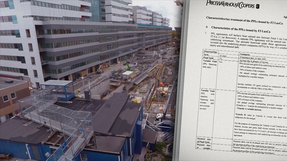 Hemliga dokument avslöjar ett avancerat skatteupplägg där ett företag som bygger sjukhuset Nya Karolinska flyttar pengar till skatteparadiset Luxemburg. (Bilden är ett montage)