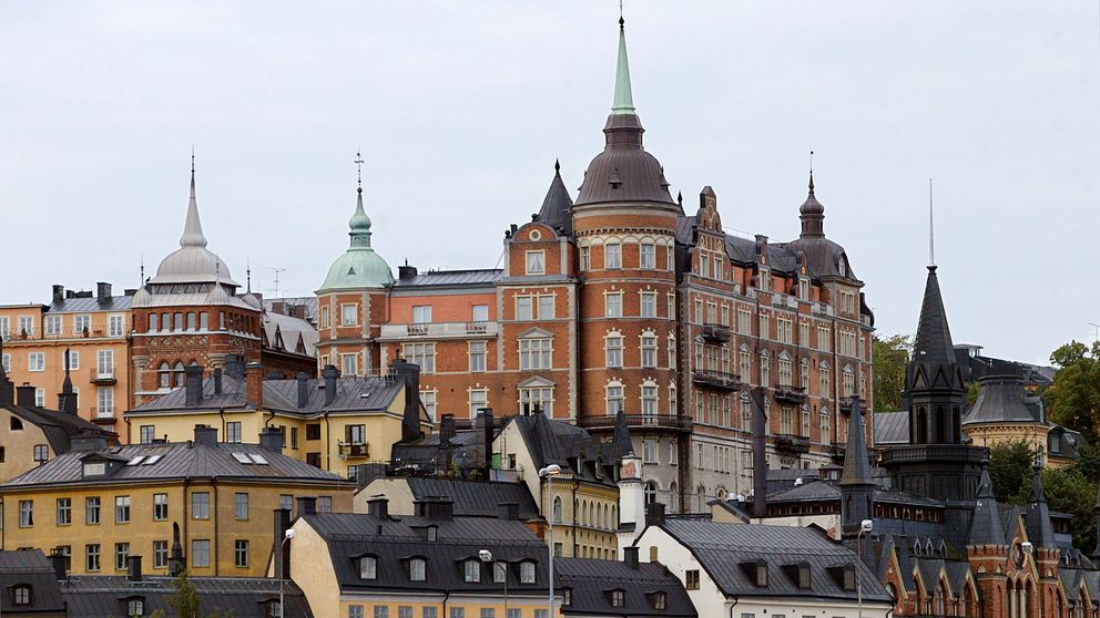 Hus på Mariaberget i Stockholm