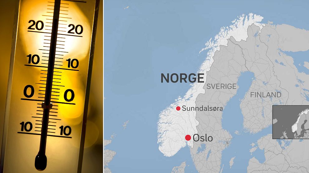 Nytt värmerekord har uppmäts i Norge för januari månad.