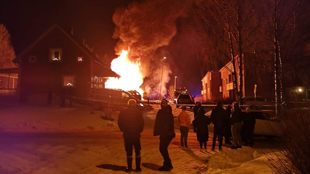 Brand i villa
